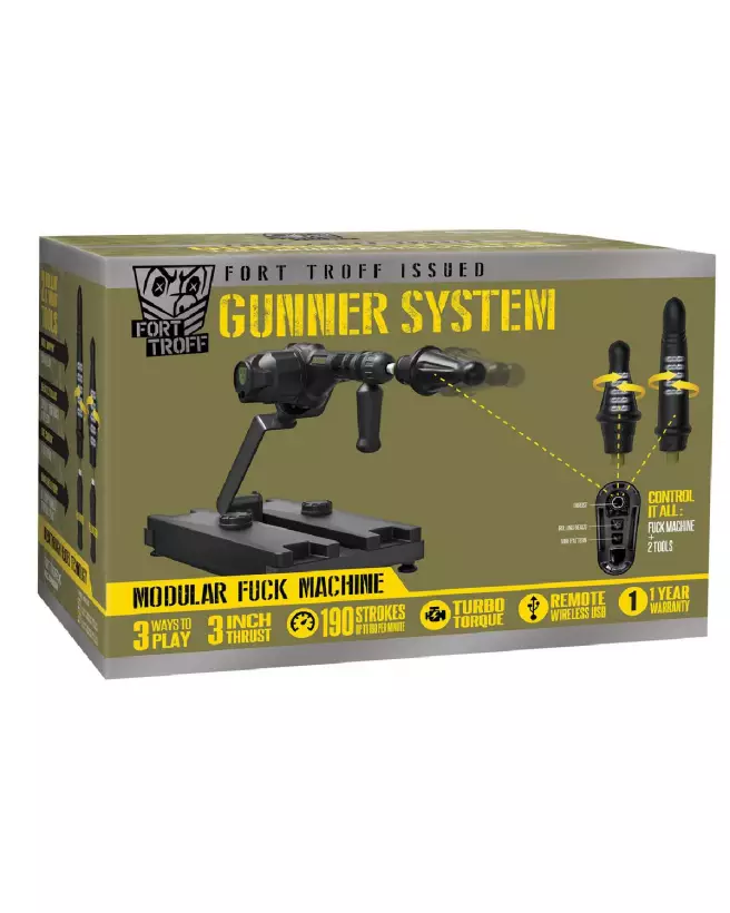 Gunner System 3-en-1 de Doc Johnson, machine sexuelle modulaire et polyvalente-3