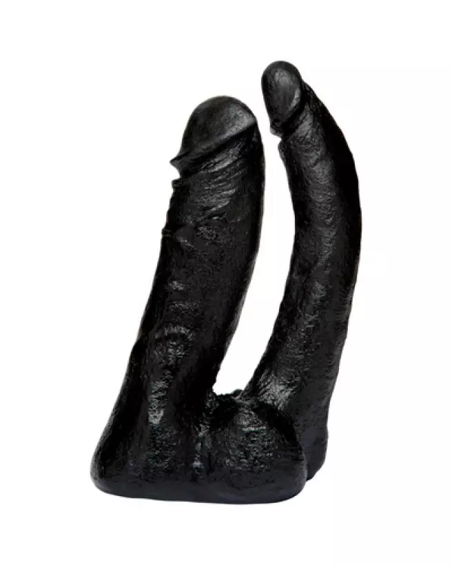 Double Dildo Code Black de Doc Johnson pour stimulation anale et vaginale-1