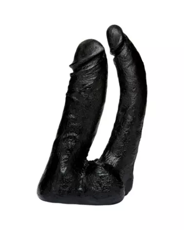 Double Dildo Code Black de Doc Johnson pour stimulation anale et vaginale-1