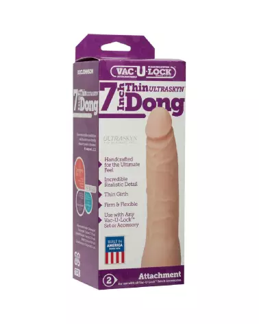 Image du dildo réaliste ULTRASKYN 18 cm par Doc Johnson - Sextoy haut de gamme-2