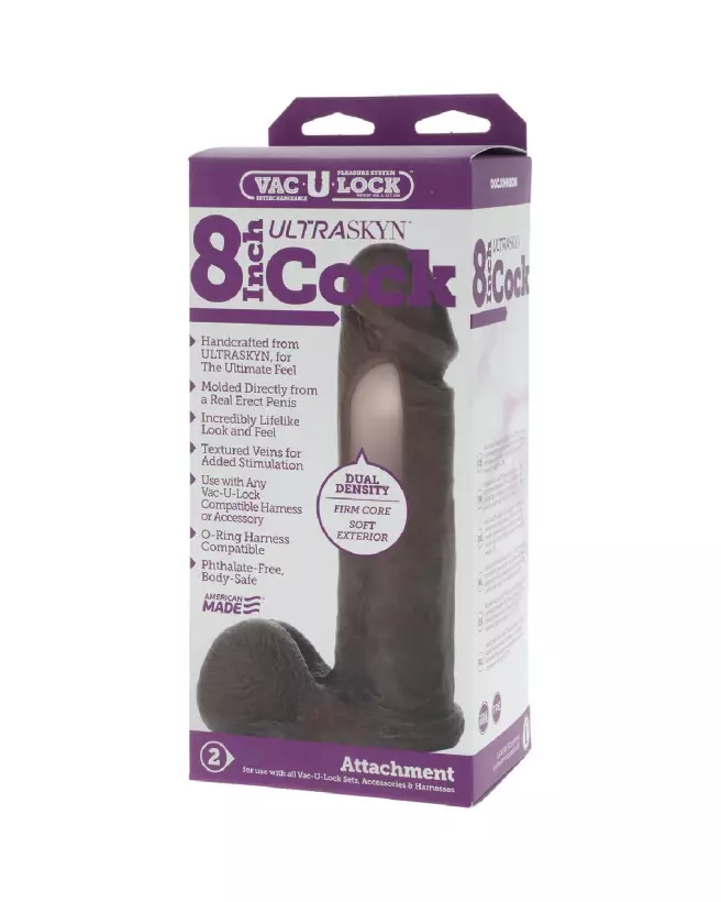 Dildo ULTRASKYN réaliste 20 cm de Doc Johnson pour sensations authentiques-4