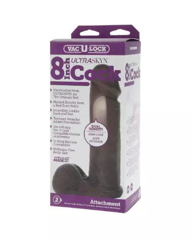 Dildo ULTRASKYN réaliste 20 cm de Doc Johnson pour sensations authentiques-4