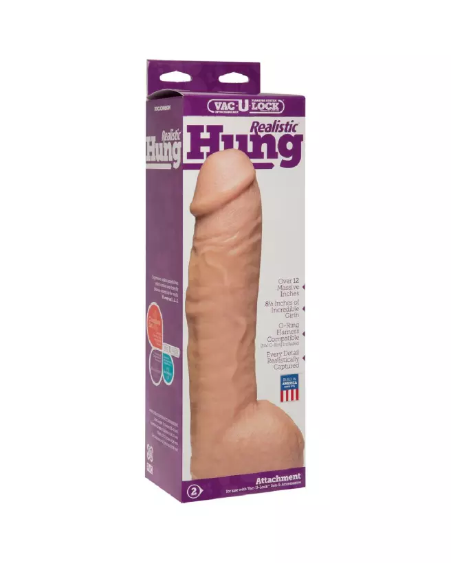 Image du Realistic Hung ULTRASKYN Dildo 13 inch par Doc Johnson - Sextoy réaliste de haute qualité-2