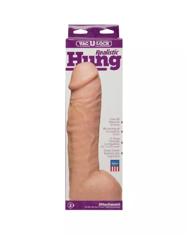 Image du Realistic Hung ULTRASKYN Dildo 13 inch par Doc Johnson - Sextoy réaliste de haute qualité-3