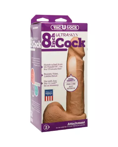 Image du Realistic ULTRASKYN Dildo 8 pouces de Doc Johnson - Sextoy Réaliste Haut de Gamme-2