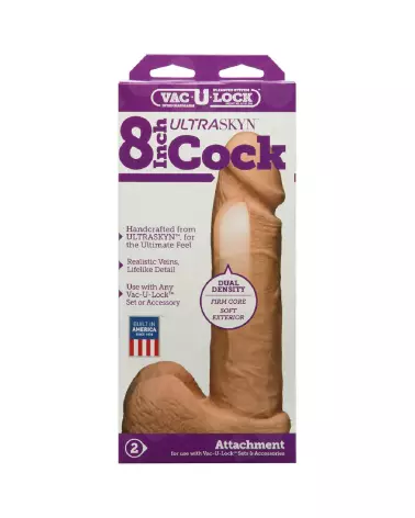Image du Realistic ULTRASKYN Dildo 8 pouces de Doc Johnson - Sextoy Réaliste Haut de Gamme-3