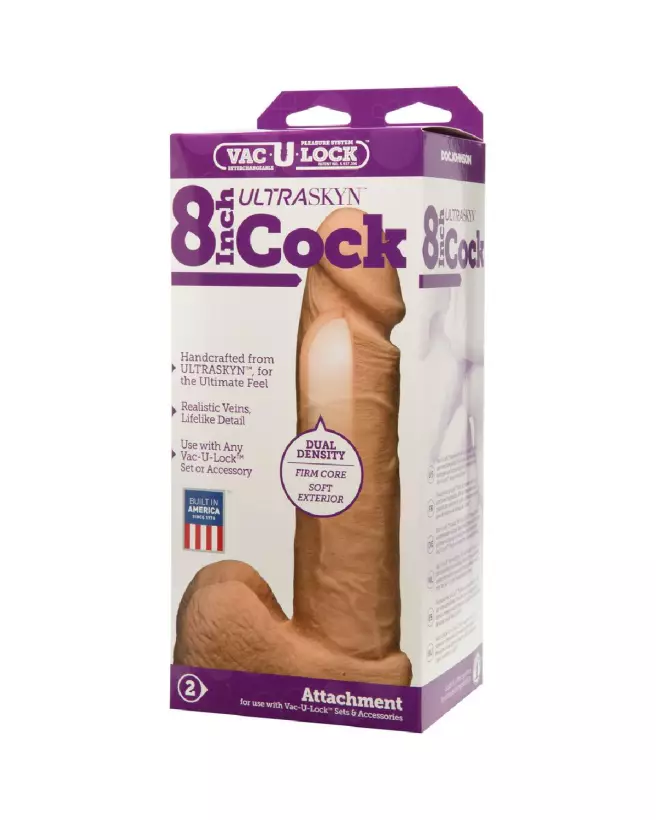 Image du Realistic ULTRASKYN Dildo 8 pouces de Doc Johnson - Sextoy Réaliste Haut de Gamme-5