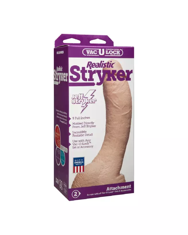 Image du Stryker Realistic Cock par Doc Johnson, sextoy réaliste de haute qualité-3