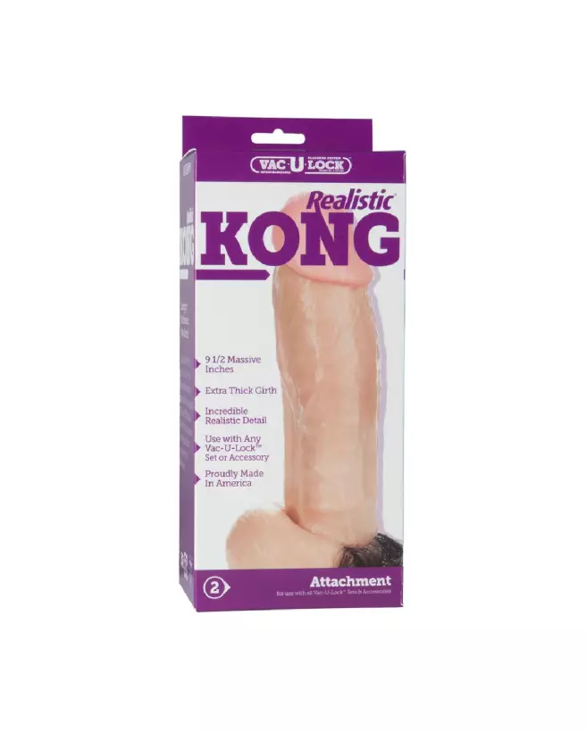 Image du Kong Realistic Cock par Doc Johnson, sextoy réaliste de haute qualité-2
