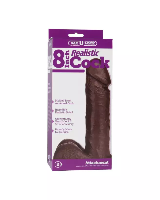 Realistic Dick 8 pouces Doc Johnson sextoy réaliste haute qualité-3