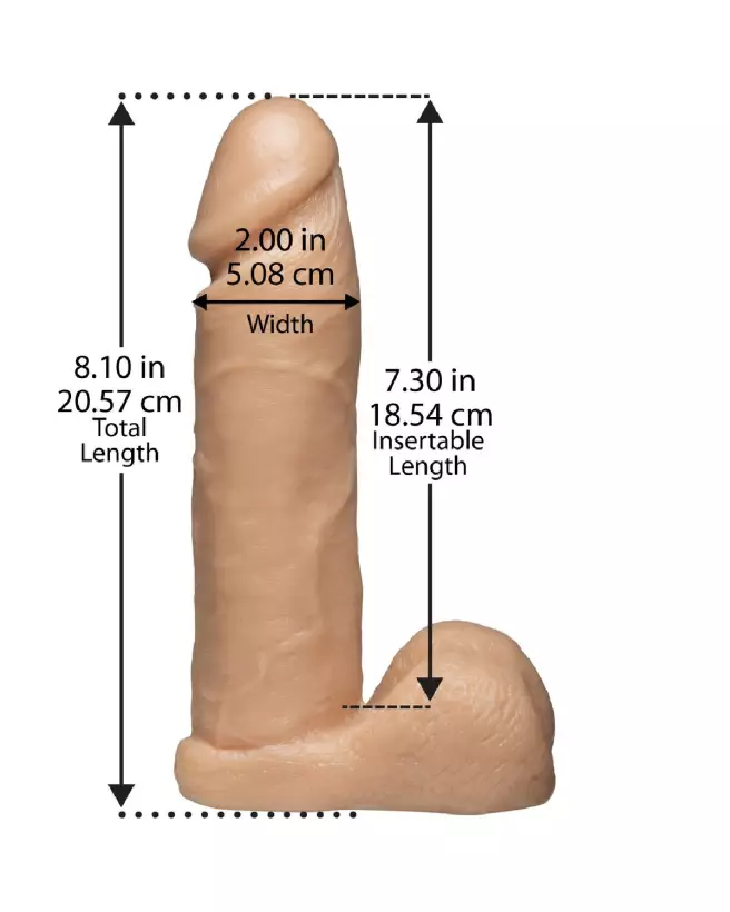 Realistic Dick 20 cm de Doc Johnson - Sextoy Réaliste Haute Qualité-4