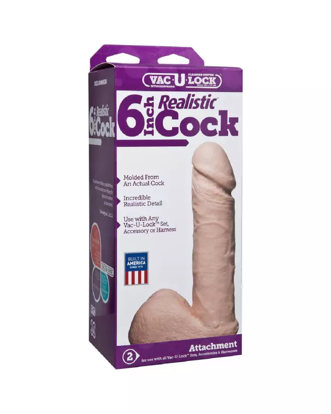 Image du Dildo Réaliste 6 pouces Doc Johnson en action-2