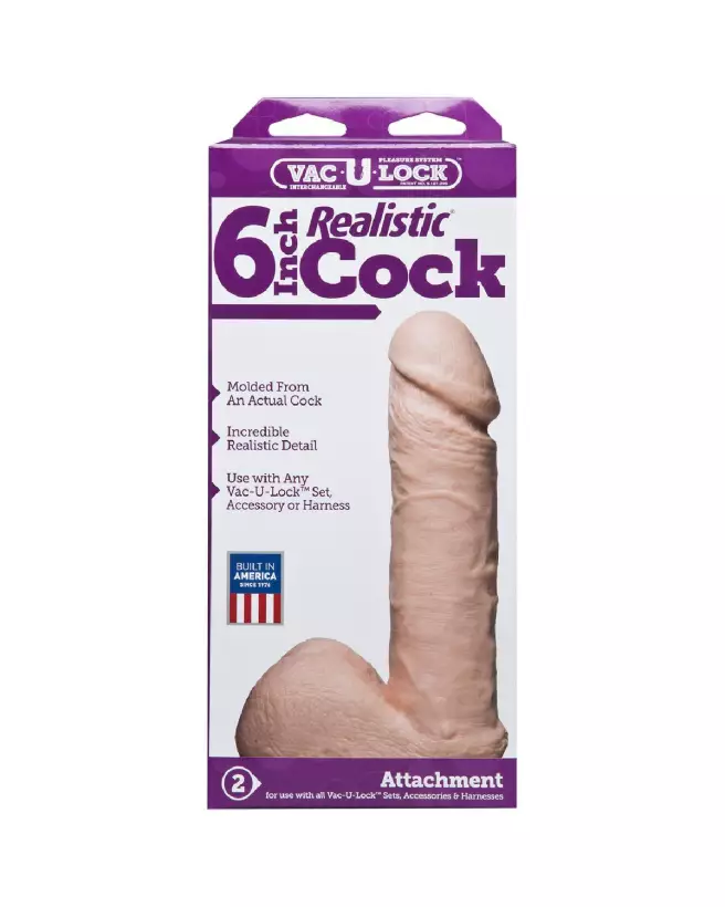 Image du Dildo Réaliste 6 pouces Doc Johnson en action-3