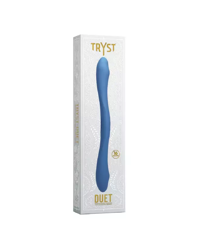 Doc Johnson Duet Double Ended Vibrator Periwinkle avec télécommande sans fil-2
