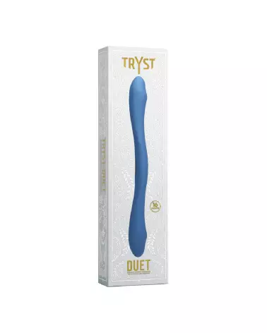 Doc Johnson Duet Double Ended Vibrator Periwinkle avec télécommande sans fil-2