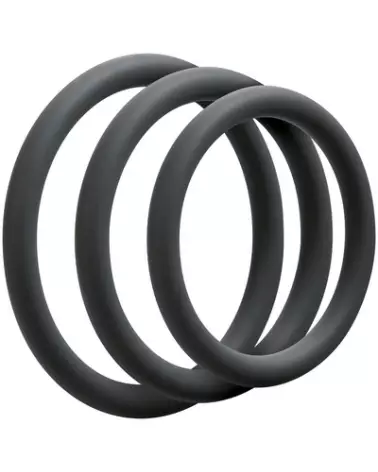 Set de Cockrings Fins Doc Johnson pour améliorer l'endurance et le plaisir-1