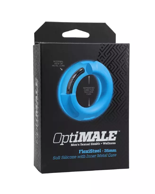 Image Flexisteel 35mm Blue de Doc Johnson - Sextoy Réaliste en Silicone-2