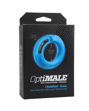 Image Flexisteel 35mm Blue de Doc Johnson - Sextoy Réaliste en Silicone-2
