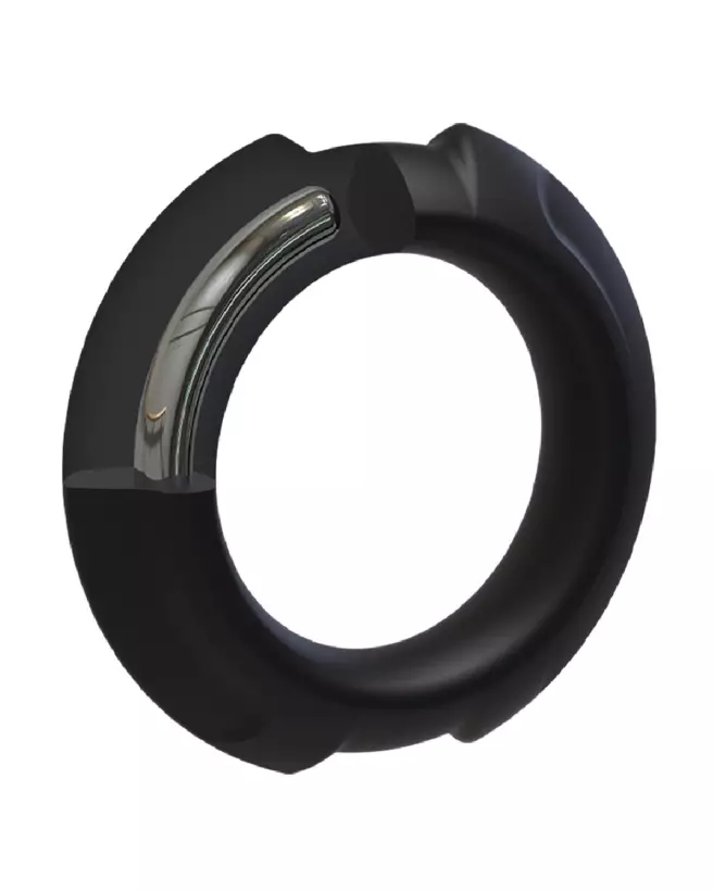 Cockring Flexisteel Doc Johnson en silicone et métal, diamètre 43 mm-3