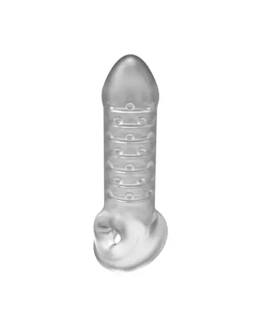 Gaine pour pénis Doc Johnson Thin Extension avec sangle à billes pour amélioration performance-1