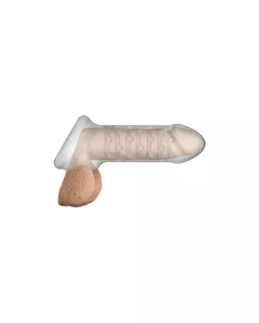 Gaine pour pénis Doc Johnson Thin Extension avec sangle à billes pour amélioration performance-6