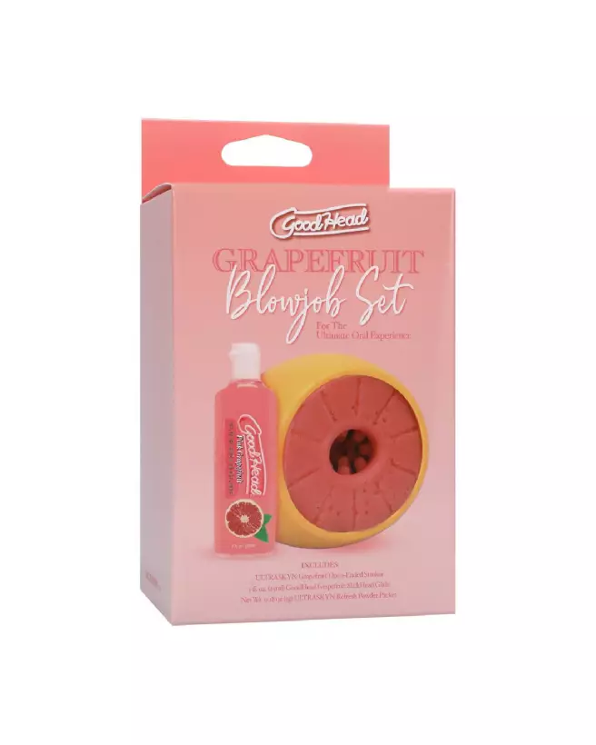 Image du Grapefruit Blowjob Set de Doc Johnson, masturbateur innovant pour plaisir solo intensifié-2