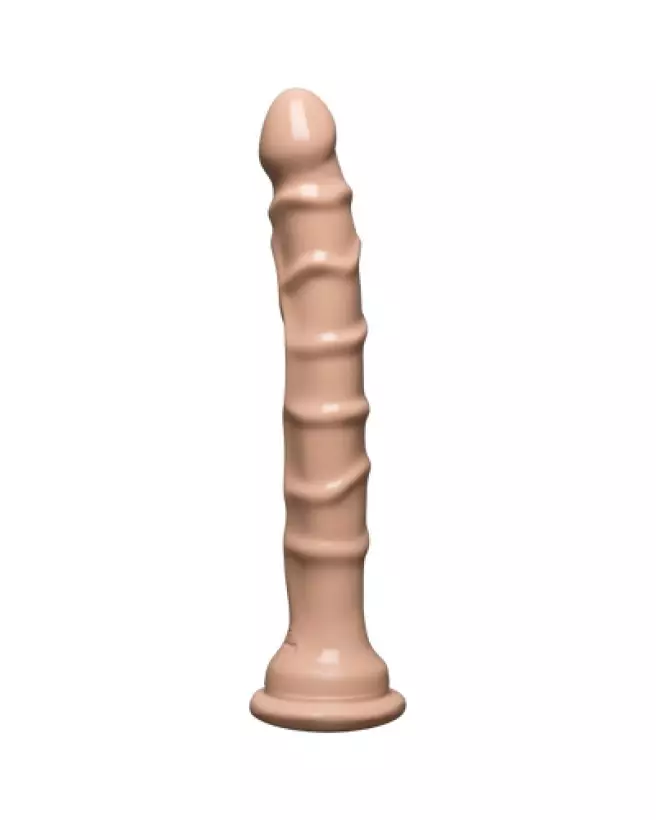 Sextoy réaliste Slimline Dong de Doc Johnson avec ventouse, couleur vanille, 20 cm-1