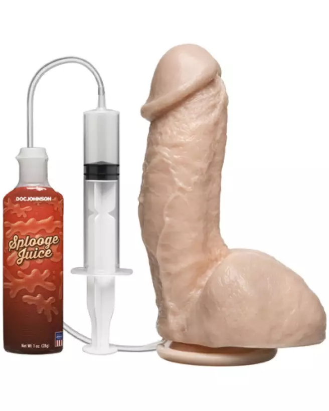 Squirting Realistic Cock de Doc Johnson, sextoy éjaculateur réaliste-1