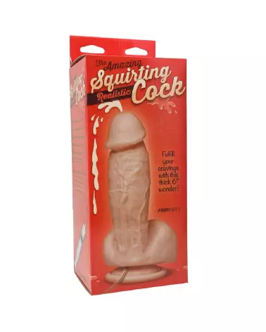 Squirting Realistic Cock de Doc Johnson, sextoy éjaculateur réaliste-2