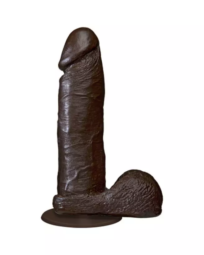 Image du Realistic Cock with Balls chocolat de Doc Johnson avec ventouse Vac-U-Lock-1