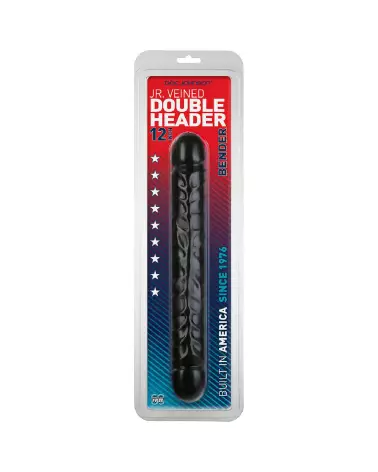 Jr. Veined Double Header 12 Inch Doc Johnson Double Ended Dildo Dual Pleasure-2