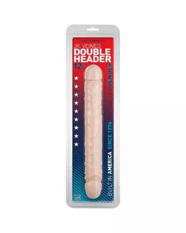 Jr. Veined Double Header 12 Inch Double Dong by Doc Johnson-2