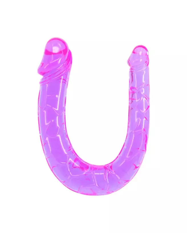 Image du Twin Head Jelly Penis Double Dildo de Seven Creations, double dong flexible en silicone-1