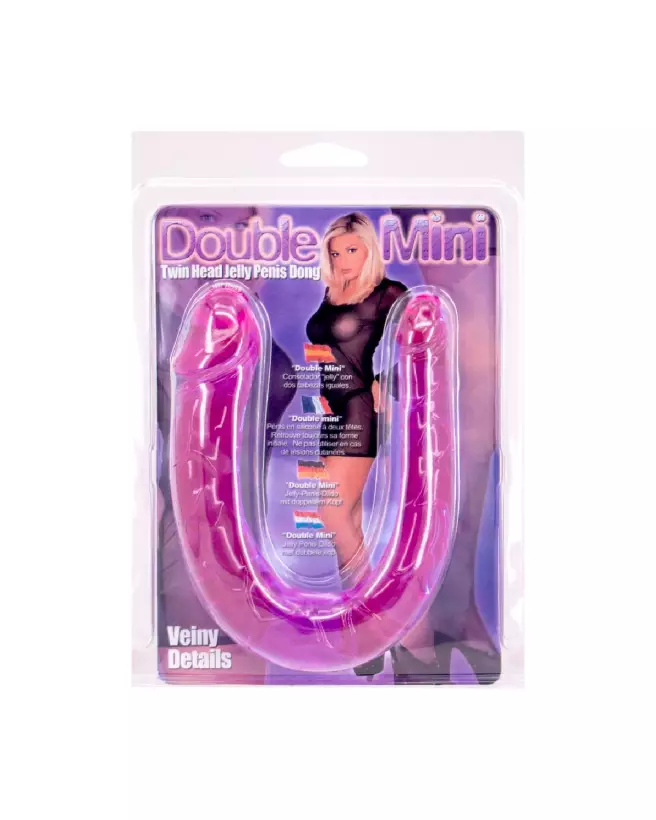 Image du Twin Head Jelly Penis Double Dildo de Seven Creations, double dong flexible en silicone-2