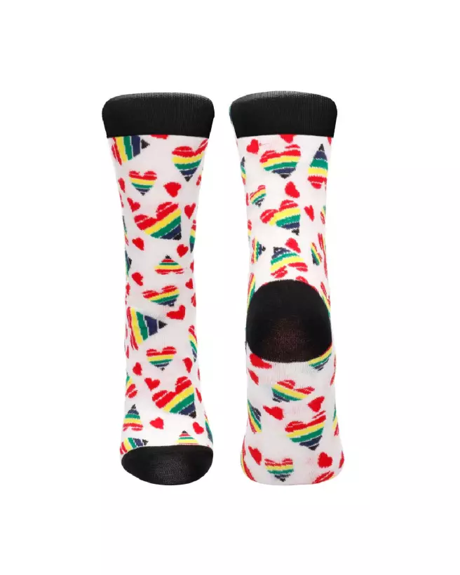 Chaussettes Happy Hearts de Sexy Socks by Shots en tailles EU 36-41-3