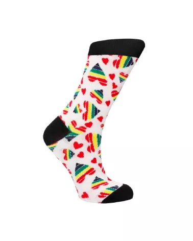 Chaussettes Happy Hearts de Sexy Socks by Shots en tailles EU 36-41-4