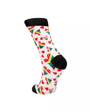 Chaussettes Happy Hearts de Sexy Socks by Shots en tailles EU 36-41-5