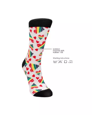 Chaussettes Happy Hearts de Sexy Socks by Shots en tailles EU 36-41-6