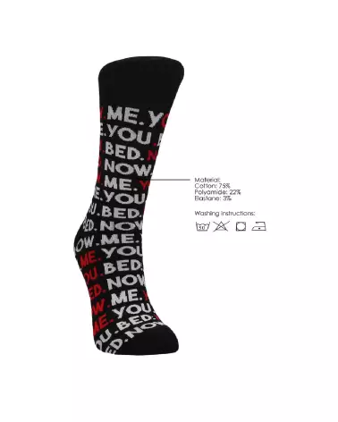 Chaussettes You Me Bed Now Sexy Socks by Shots tailles EU 36-41 US 2-7.5 style et confort-7