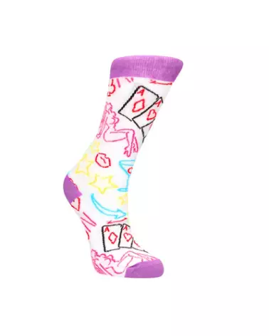 Chaussettes Strip Poker Sexy Socks by Shots taille US 2-7.5 EU 36-41 design unique-1