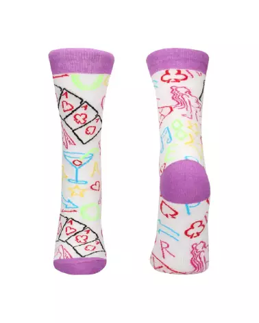 Chaussettes Strip Poker Sexy Socks by Shots taille US 2-7.5 EU 36-41 design unique-3