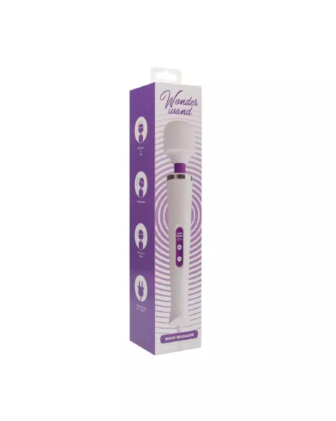 Wonder Wand Massager Purple par Shots Toys - Vibromasseur puissant et élégant-2