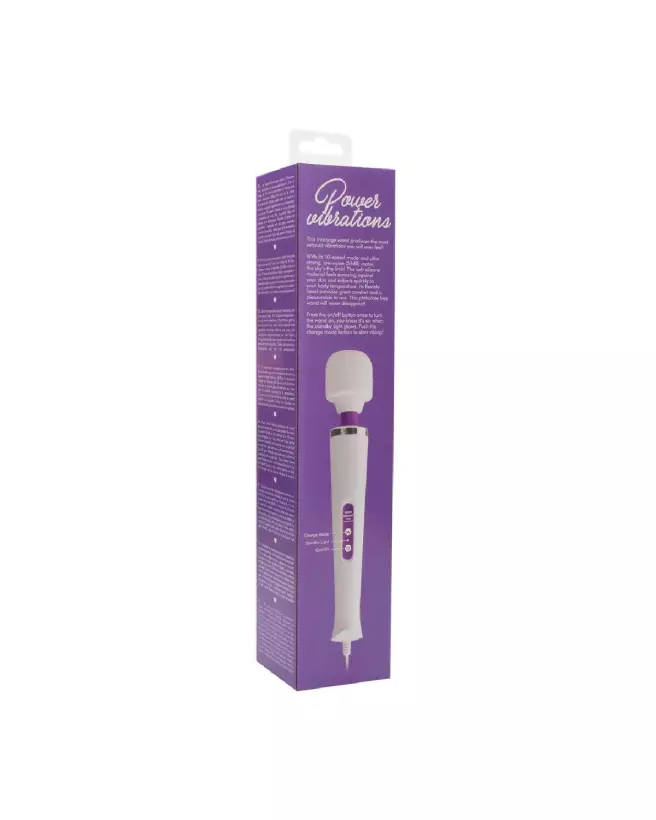 Wonder Wand Massager Purple par Shots Toys - Vibromasseur puissant et élégant-3