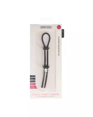 Double Stretch Booster cockring améliorant performance et endurance, marque Shots Toys-2