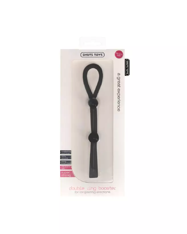 Double Ring Booster par Shots Toys pour endurance et plaisir accrus-2