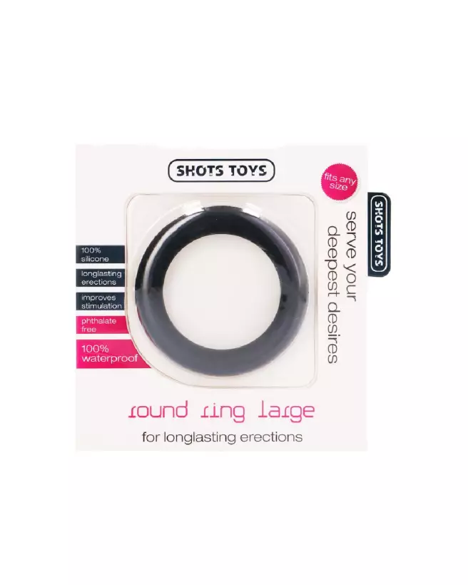 Cockring Large Round de Shots Toys pour performance et confort-2