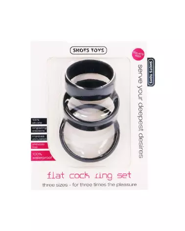 Flat Cockring Set de Shots Toys pour améliorer performance et confort-3