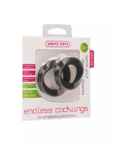 Cockring Large & Medium de Shots Toys pour améliorer performance et plaisir-2
