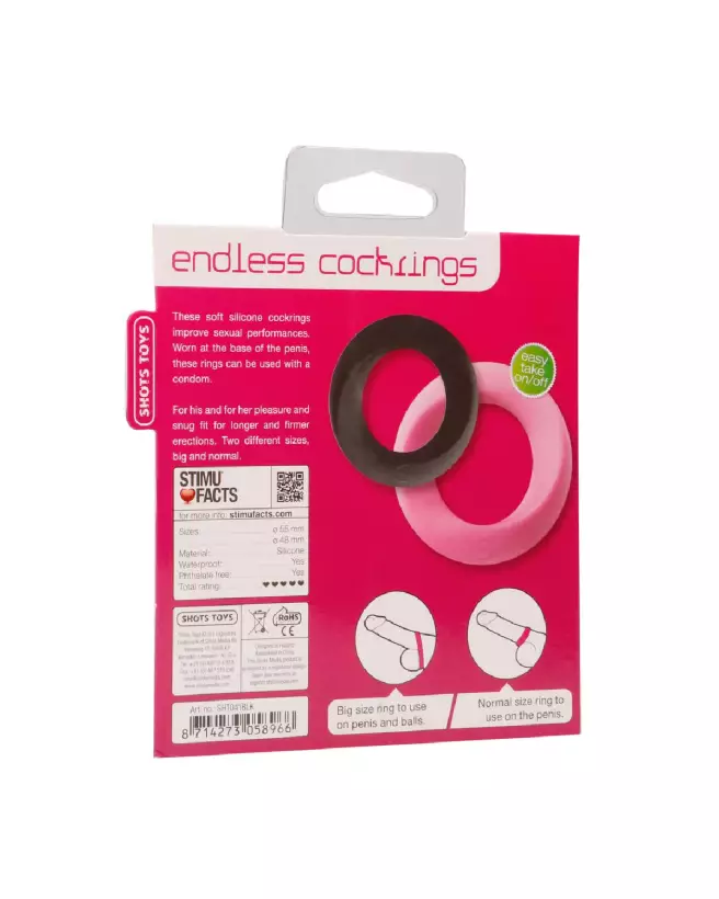 Cockring Large & Medium de Shots Toys pour améliorer performance et plaisir-3