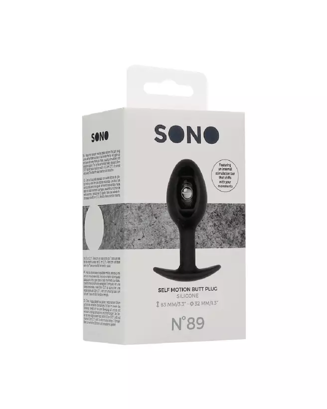 Image du No.89 Self Penetrating Butt Plug de Sono by Shots, plug anal autonome pour stimulation maximale-2